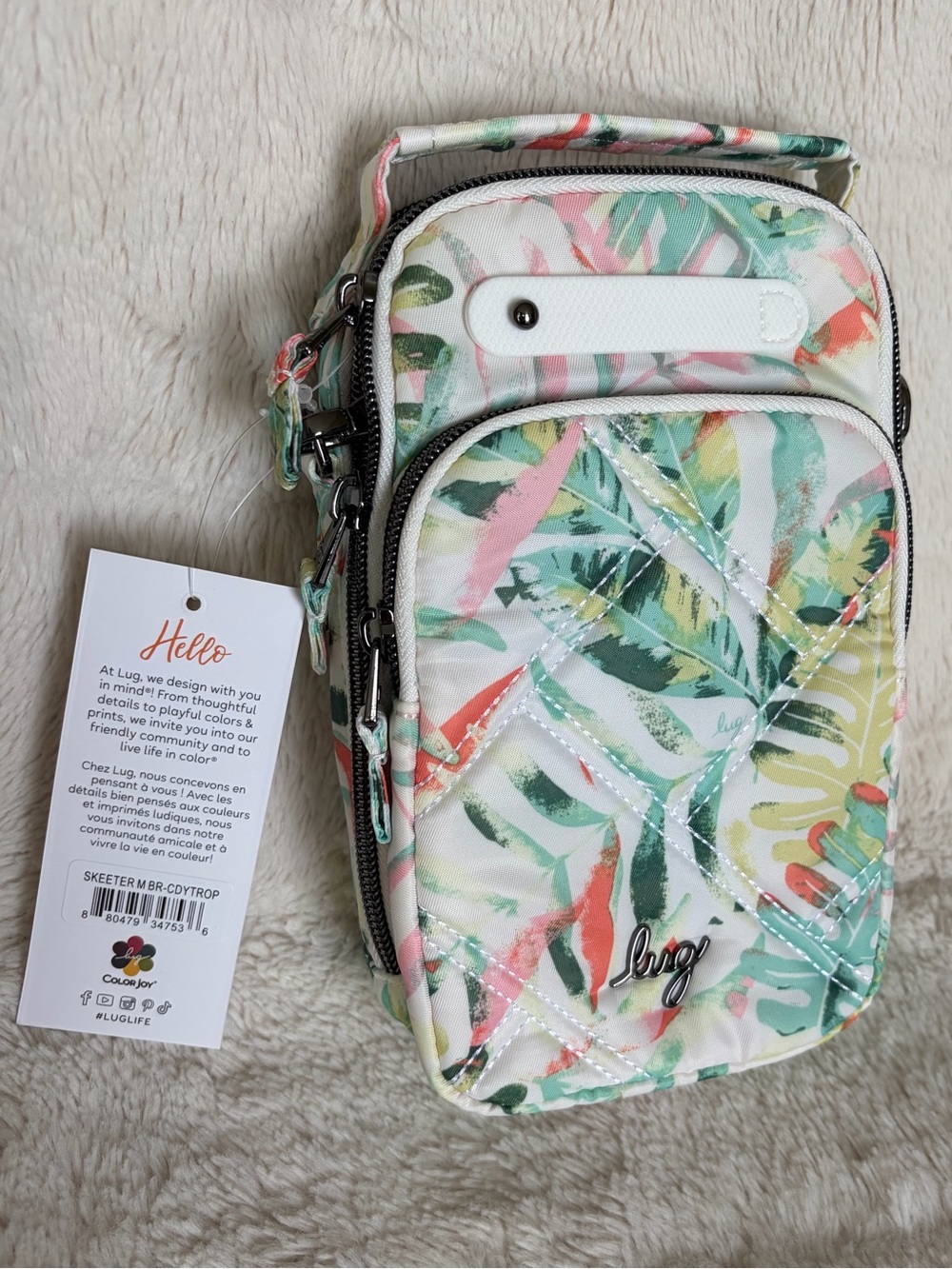 NWT Lug Skeeter Mini Bridge Crossbody Bag - Candy Tropics